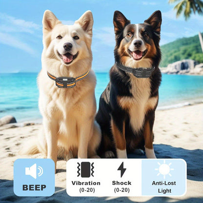 Dog Training Collar with Remote 3300ft Range 3 Modes Beep Vibration Safe Shock for 5-120lbs Dogs Rechargeable Waterproof E-Collar for 2 or 3