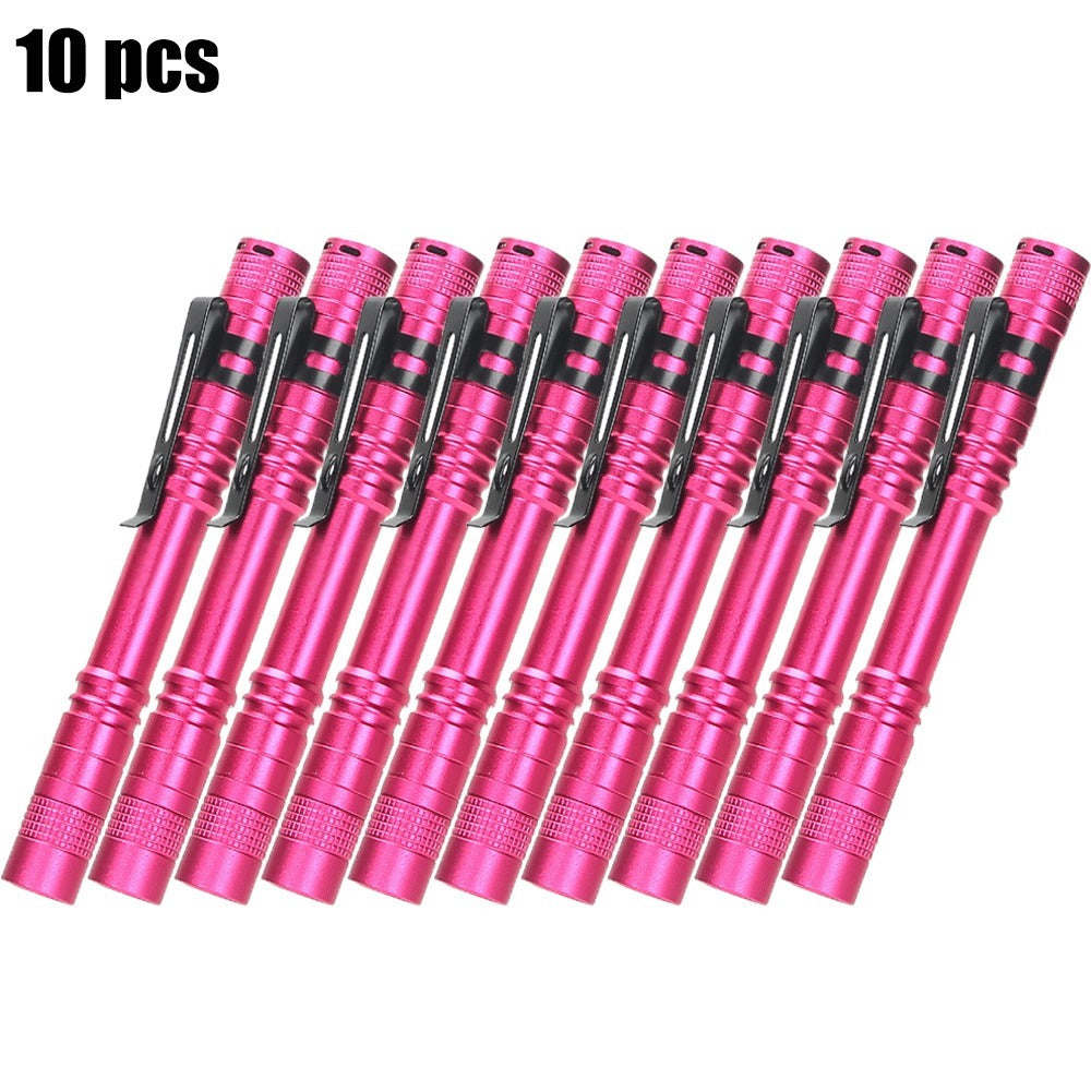 Pen Light Flashlights Bulk Pack with Clip – Mini Slim LED Pocket Torch for Camping, Outdoor, Home & Emergency Use