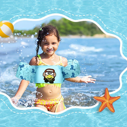 Kids Swim Vest Toddler Floatation Jacket – Sanrio Keroppi Pattern Adjustable Swimming Float Vest for Boys Girls Ages 1-9