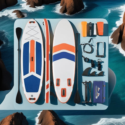 Ultralight Inflatable SUP Board Wide Stable Design Non-Slip EVA Deck Portable Quick-Dry All-Season Performance for All Skill Levels