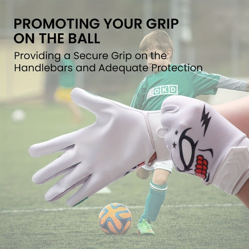 Sticky Grip Youth Football Receiver Gloves | Non-Slip Palm, Breathable Design for Boys & Girls – Hook-and-Loop Fit for Practice