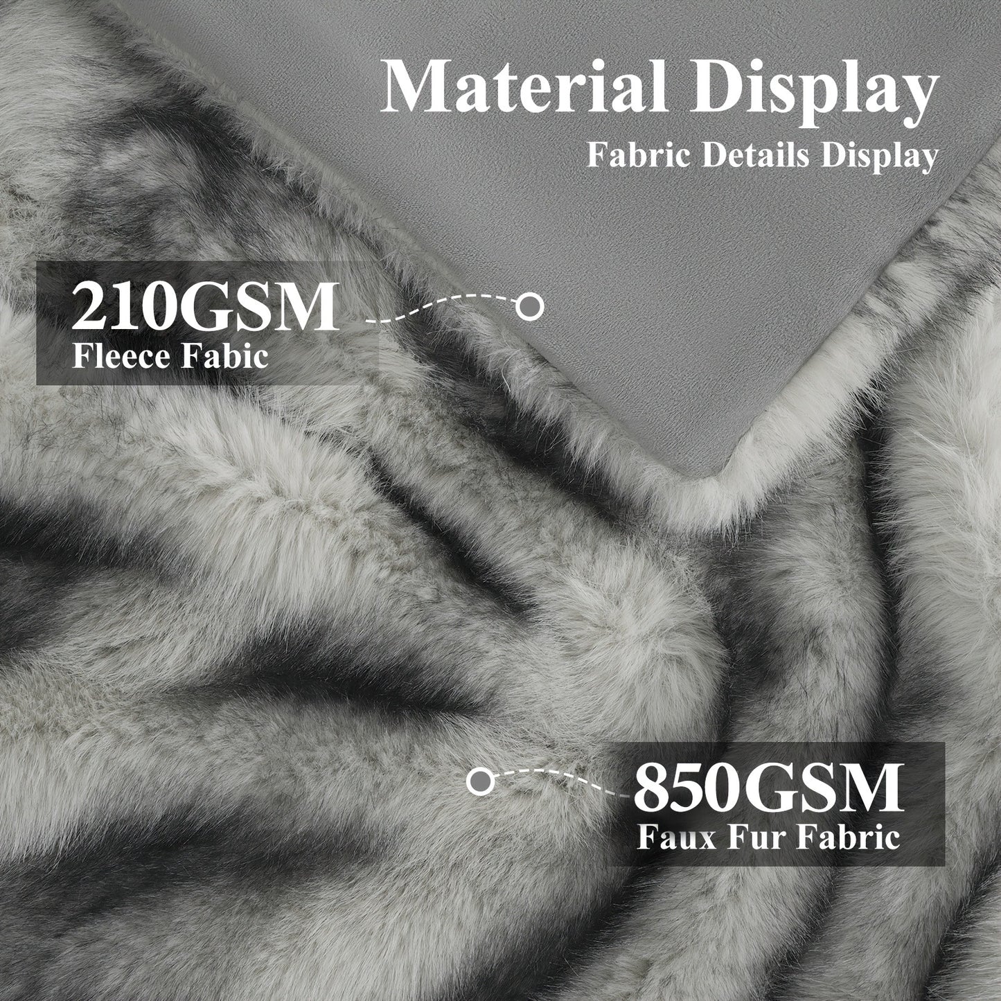 Faux Fur Throw Blanket 1060GSM Luxury – Super Soft Reversible Plush Mink Blanket for Bed Couch Sofa, Oversized Heavy Weight Cozy Blanket