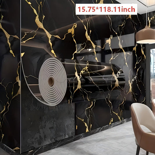3D Marble Peel and Stick Wall Tile Stickers Self Adhesive Removable Wallpaper Roll for Kitchen Backsplash Bathroom Living Room Bedroom Wall