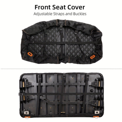 Golf Cart Seat Covers for Club Car Precedent Front Seat 1680D Oxford Cloth No Drilling Required Breathable Washable Air Dry Soft Protective
