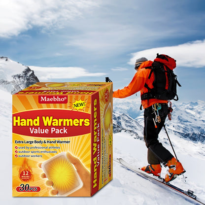 Heat Patches Self-Heating Body Warmers – No Battery Needed, Iron-Based Air-Activated Warming Pads for Back, Neck & Body
