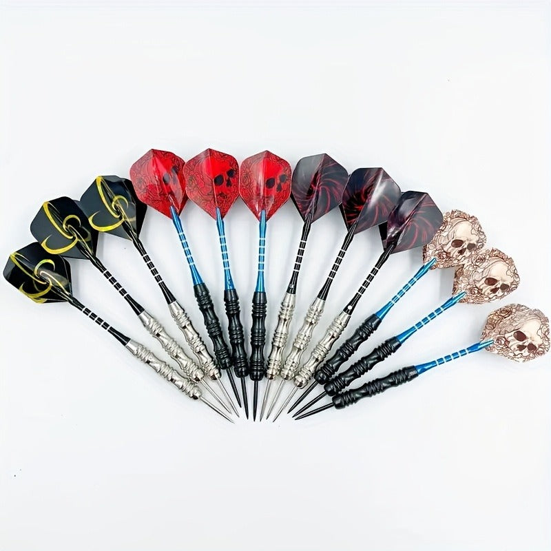 Professional Darts Set with Iron Tips, PET Shafts & Gift Box – Complete Dart Set for Training & Competition