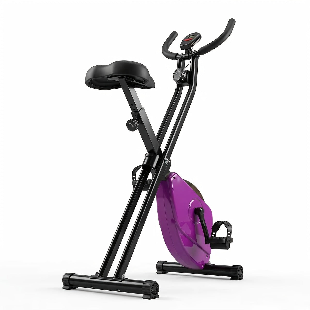 Stationary Bike Silent Indoor Cycling Bike 330LB Capacity Adjustable Resistance LCD Monitor Tablet Holder Home Cardio Workout