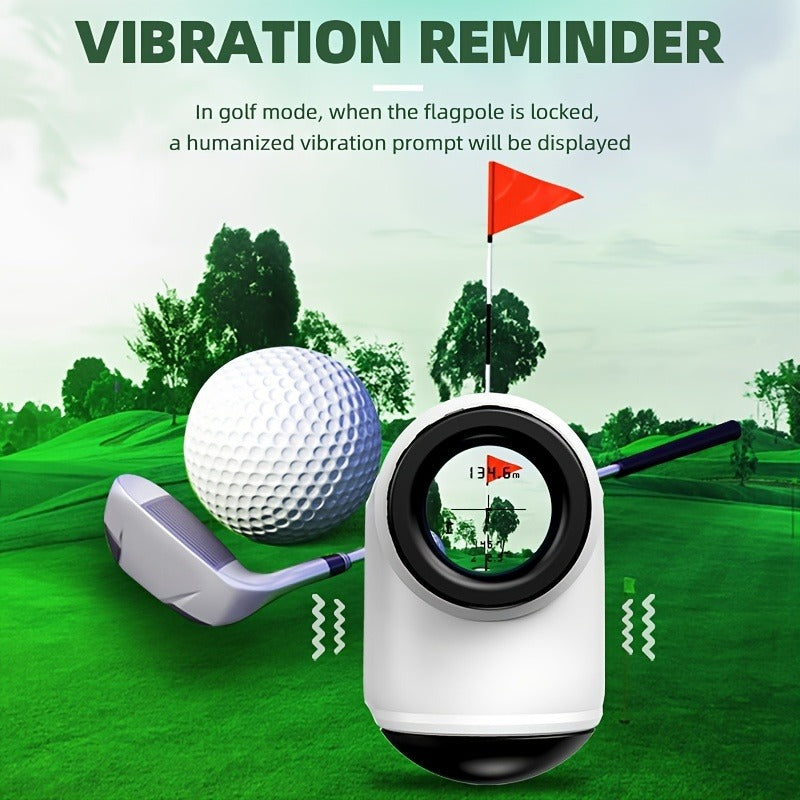 Laser Rangefinder 1000 Yard with Slope Compensation & Vibration Lock – USB Rechargeable Golf Rangefinder with Side Display Voice Broadcast 9