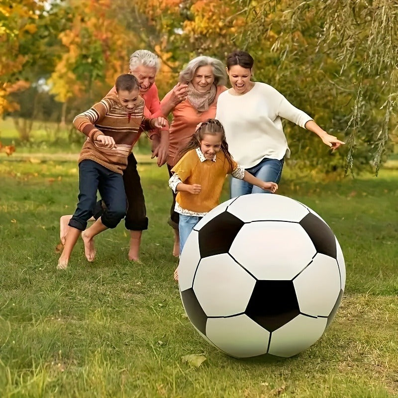 Giant Inflatable Soccer Ball for Indoor & Outdoor Use – Large Beach Ball for Pool Parties, Backyard Games, Playground Kickabout & Events