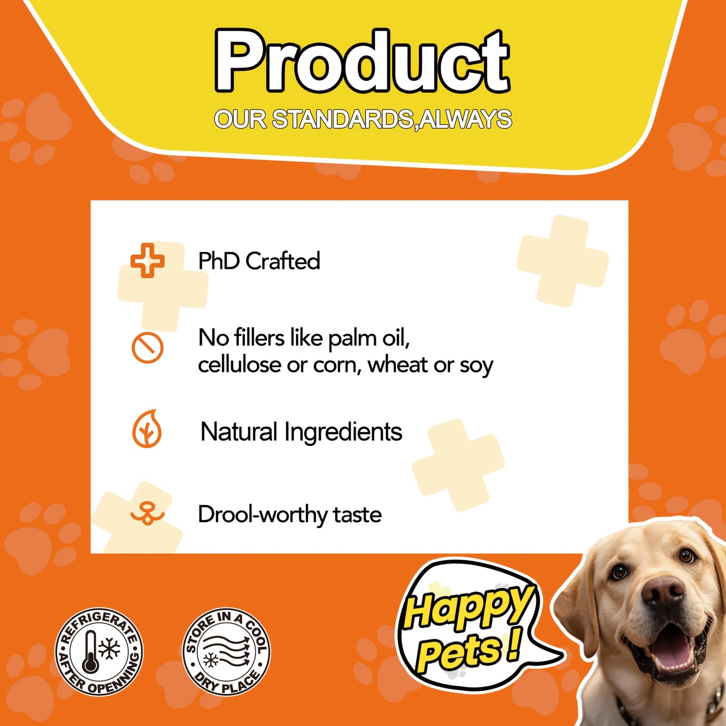Dog Hip and Joint Soft Chews with Glucosamine, Chondroitin, MSM and Salmon Oil, 90 Count per Bottle