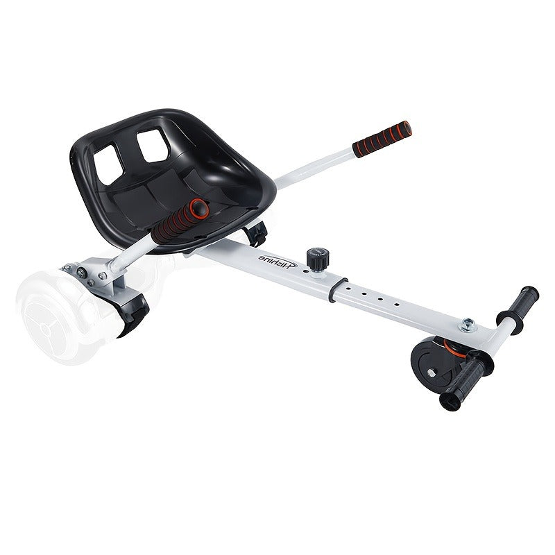 Hoverboard Go Kart Seat Attachment Kit for Kids 6.5"-10" Self Balancing Scooter Conversion Accessories with Off-Road Tires
