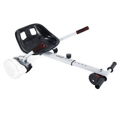 Hoverboard Go Kart Seat Attachment Kit for Kids 6.5"-10" Self Balancing Scooter Conversion Accessories with Off-Road Tires