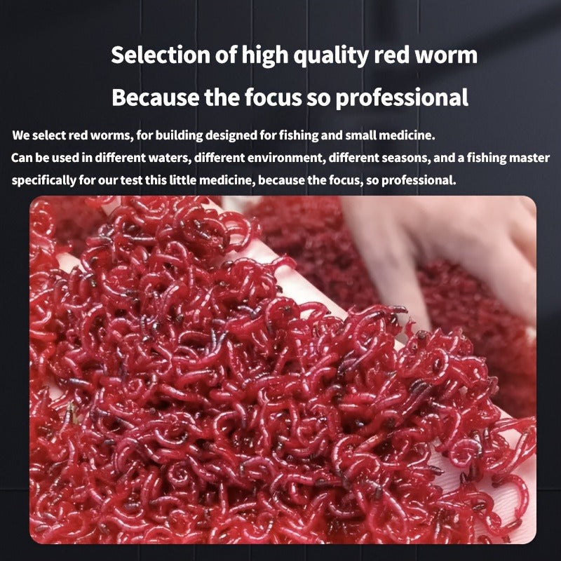 Liquid Fish Bait Red Worm Attractant – Powerful Fishing Bait Enhancer for Trout, Carp, Bass, Cod | 100ml Concentrated Fish Attractant Scent