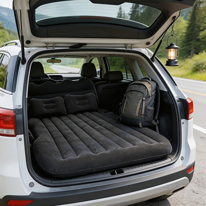 SUV Back-Seat Inflatable Mattress with Electric Pump, Storage Bag and Repair Kit in Four Colors