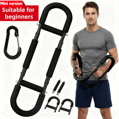 Arm Strength Trainer Three-Bar Chest Expander, Adjustable Multi-Level Resistance, Portable Detachable Forearm & Chest Workout Device