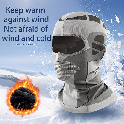Windproof Neck Gaiter Face Mask 2 Pack – Breathable Knit Nylon Full Face Scarf Head Cover for Cycling, Skiing