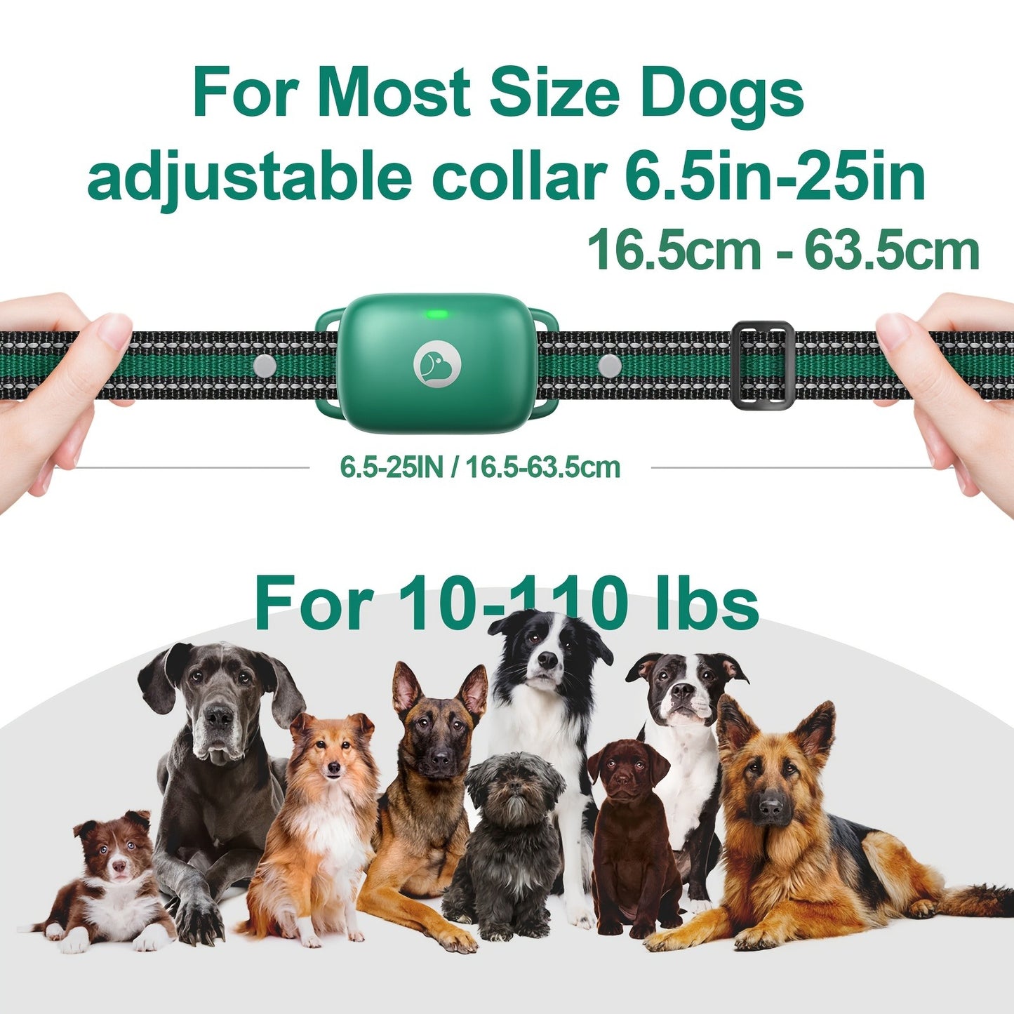 Smart Dog Training Collar with Remote – 3 Training Modes with Training Icons Electric Shock Collar Receiver Function for Large & Medium Dogs