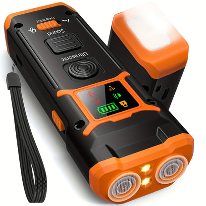 Ultrasonic Dog Repeller & Anti-Barking Device – Portable Handheld Bark Deterrent with LED Light, Soundwave Technology