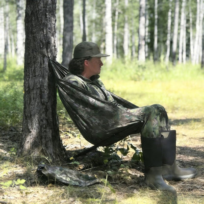Low-Profile Hunting Chair Lightweight Foldable Stool – Adjustable Carry Strap, Mossy Oak Camo Pattern, Portable Seat for Turkey & Deer