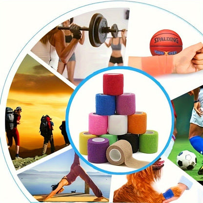Self-Adhesive Elastic Bandage 36pcs Non-Woven – Finger, Wrist & Knee Protection Wrap, Breathable Comfortable Fitness Bandage for Indoor
