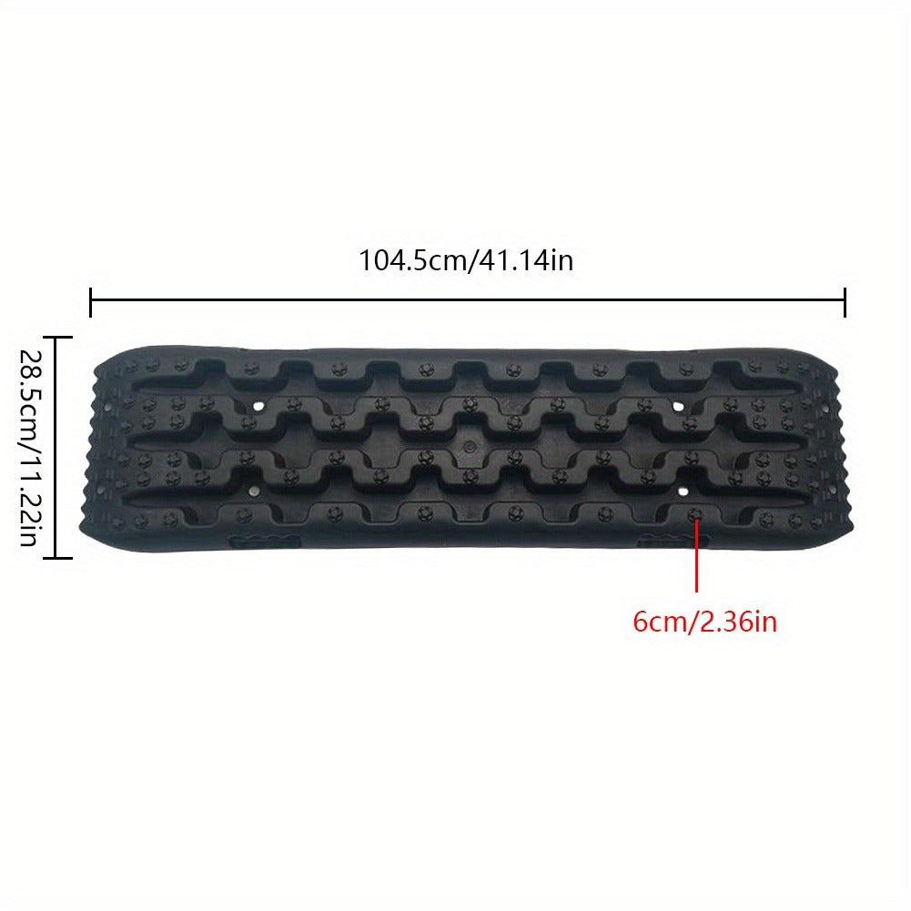 Vehicle Recovery Traction Boards 2-Pack – Heavy-Duty Anti-Slip Off-Road Escape Boards for Snow, Mud & Sand, Reinforced PP Material