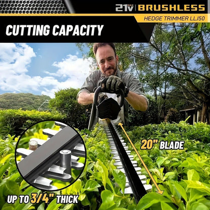Brush Trimmer Cordless for Dewalt 20V Battery - Brushless Motor Electric String Trimmer Tool Only