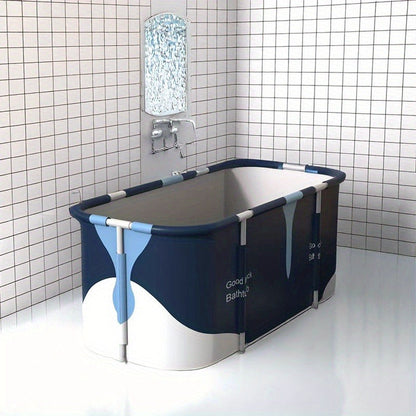 Foldable Bathtub for Adults Portable Inflatable Spa Tub with Massage Jets Indoor Outdoor Ice Bath Cold Plunge for Home or Salon Spa Use