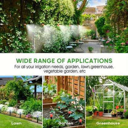 226FT Drip Irrigation Kit – Automatic Plant Watering System with Adjustable Nozzles for Garden & Greenhouse