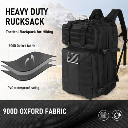 Tactical Military Backpack 50L – Large Capacity Molle Rucksack for Camping, Hiking, Hunting, Fishing & Travel