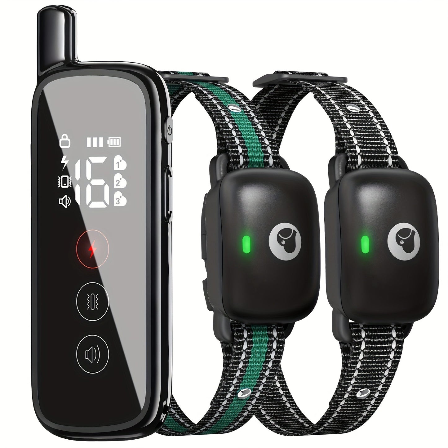 Dog E-Collar with Remote IP68 Waterproof – Rechargeable Dog Training Shock Collar for Small Medium Large Dogs, 3 Safe Training Modes