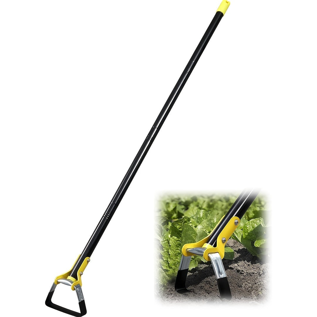 Adjustable Stirrup Hoe Garden Tool with Loop Head, Sectional Handle and 4.5-, 6- or 7.5-Foot Lengths