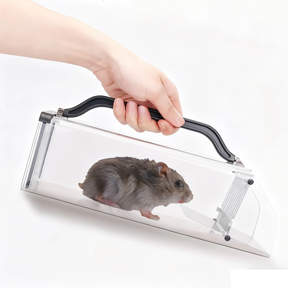 Mouse Trap Live Catch – Transparent Continuous Capture Rodent Trap for Indoor Home, Kitchen, Garage & Outdoor Use