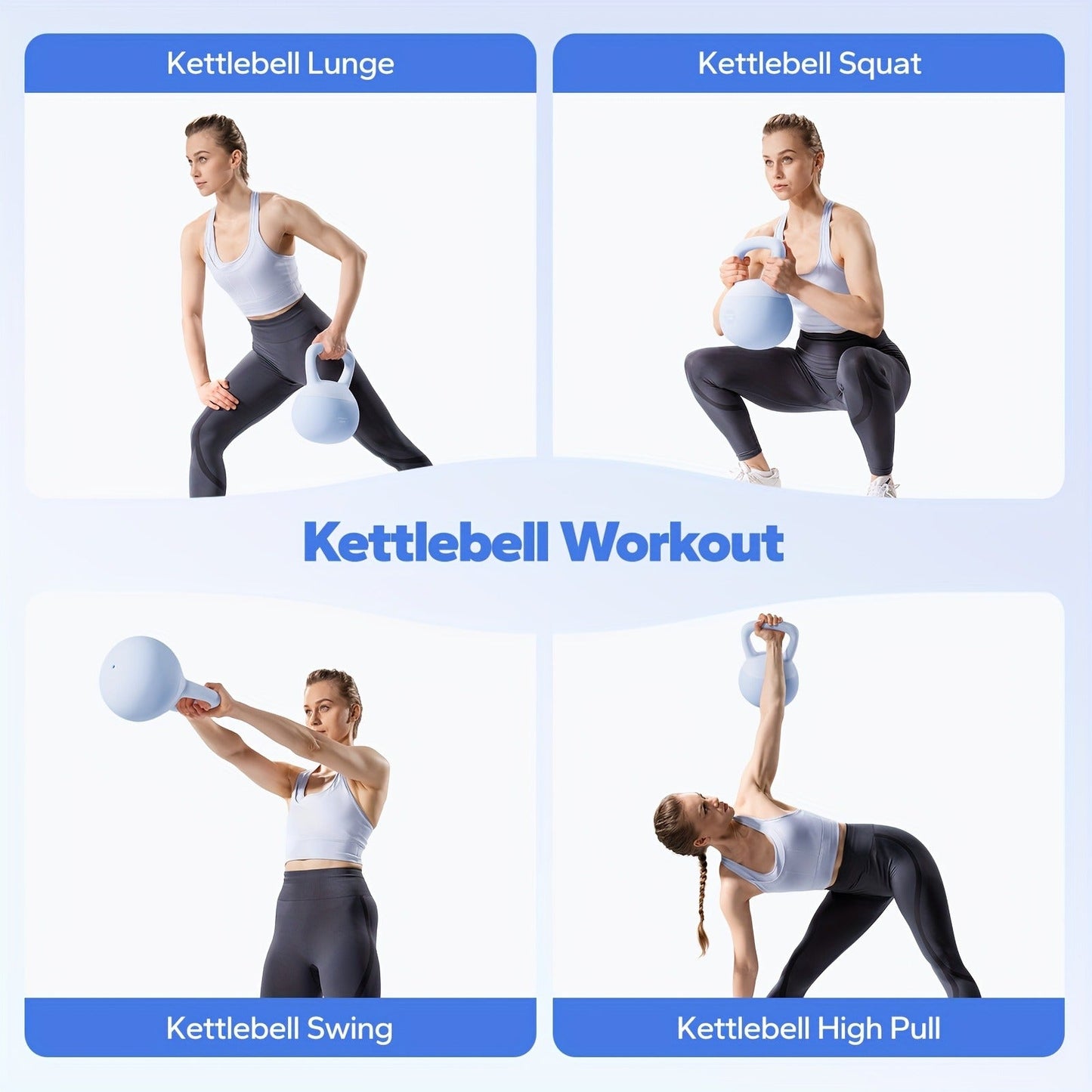 Soft Kettlebell Sand-Filled with Non-Slip Wide Grip Handle & Cushioned Base – Premium Mineral Sand Kettle Bell for Safe Strength Training
