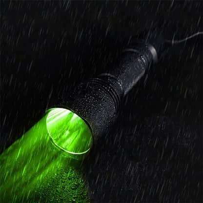 Flashlight Red, Green or White Hunting Light with Remote Switch, 18650 Battery and Mount Options