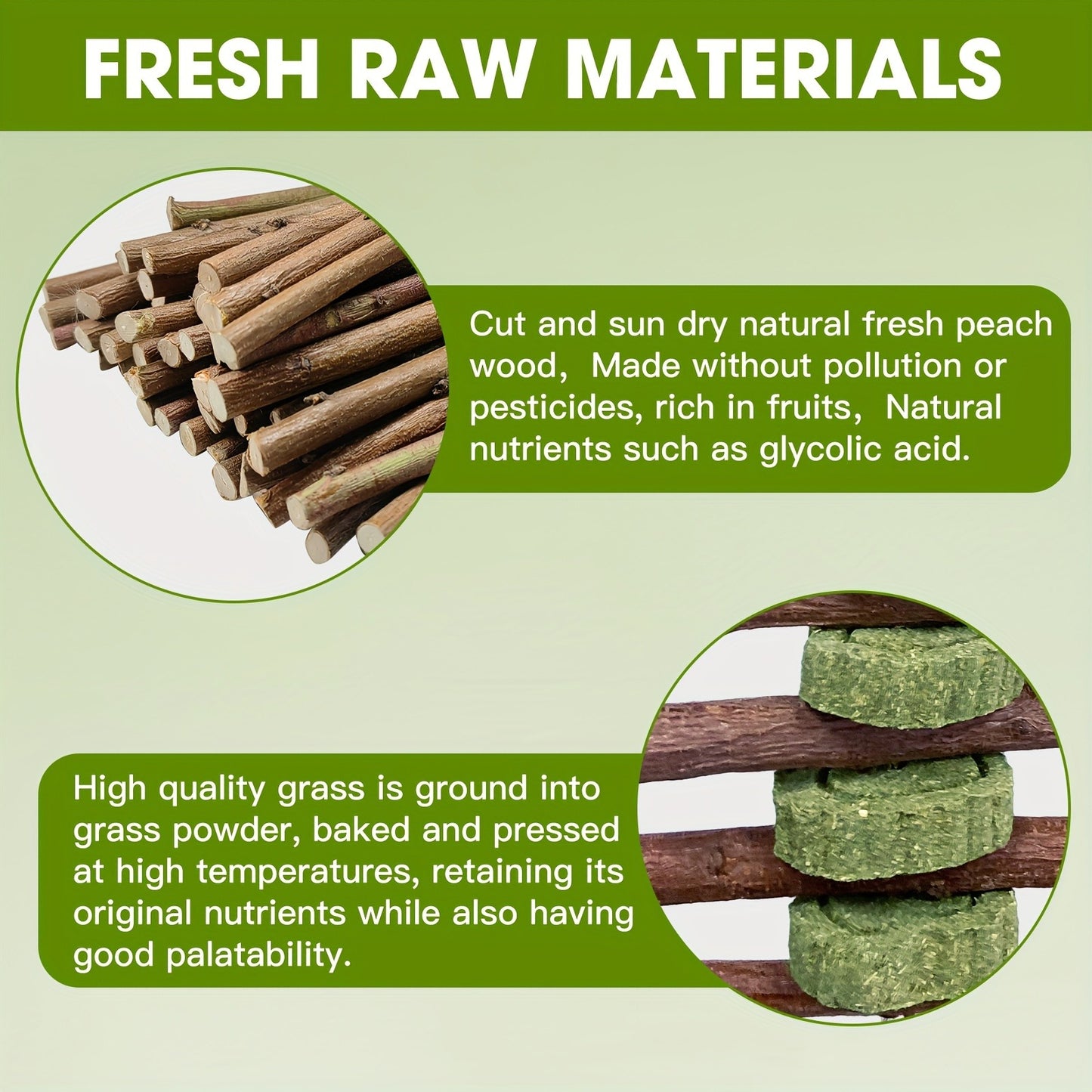Grass Cake Chew Toys 3pcs – Natural Woven Hay Cake Teeth Grinding Strings for Hamsters, Rabbits & Small Pets