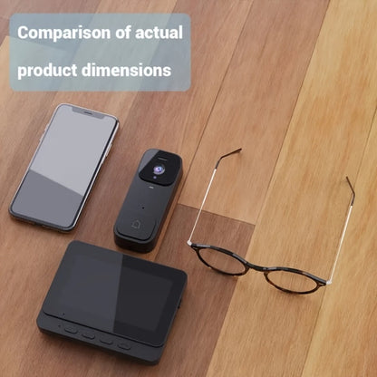 Smart Video Doorbell Wireless Touchscreen Display, Motion Detection 2-Way Audio Local Storage No Subscription