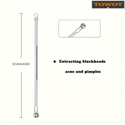 Blackhead Remover Tool Kit 11PCS Stainless Steel Pimple Popper Extractor - Professional for Bath Time, Home Spa and Personal Care