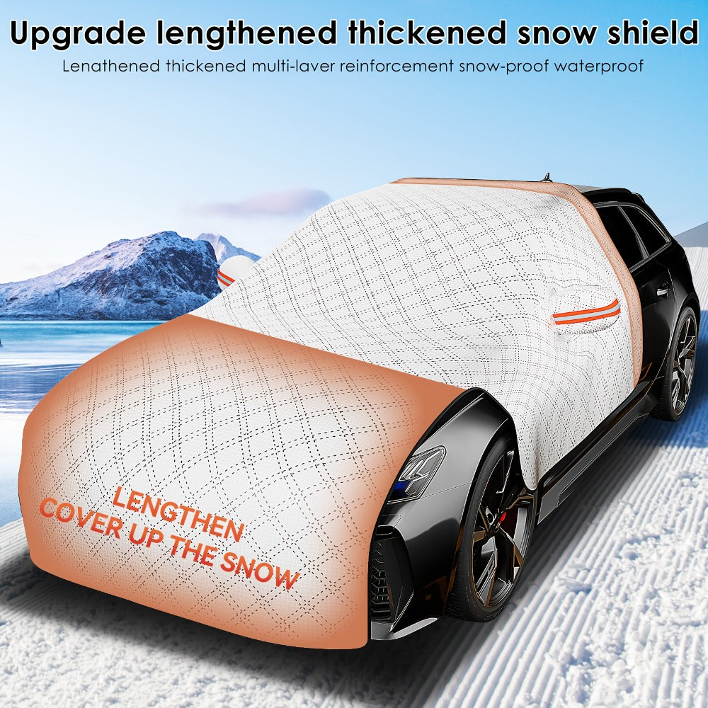 Windshield Snow Cover Frost Guard – Thickened Universal Car Front Window Snow Shield, All-Season Sun Shade Ice Frost Protection Cover
