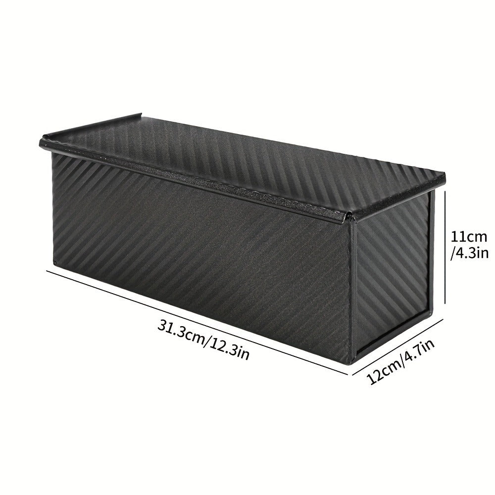 Pullman Loaf Pan with Lid, Extra Large 12.3x4.7x4.3 Inch Sandwich Bread Pan with Vent Holes