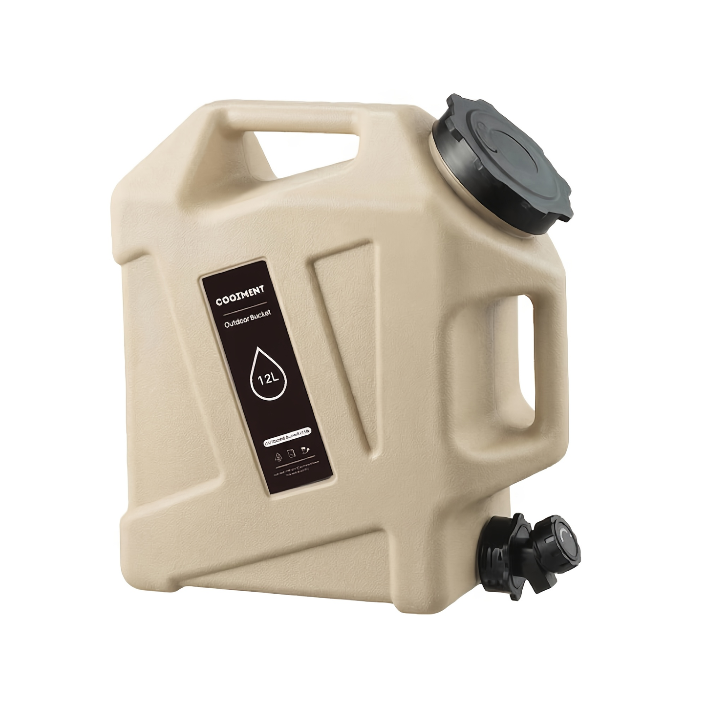 Water Storage Container with Spigot 2 Handles BPA Free PVC Collapsible Water Jug for Camping Outdoor RV Hiking Emergency Survival Portable