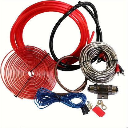4 Gauge Amp Wiring Kit 2300W – Complete Car Audio Amplifier Install with RCA Cable, Subwoofer Wire, AGU Fuse Holder, Speaker & Remote Wire