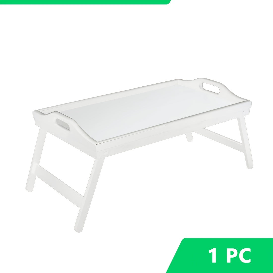 Bamboo Bed Tray Table with Foldable Legs & Handles, Breakfast Tray for Eating, Working & Snacking in Bed