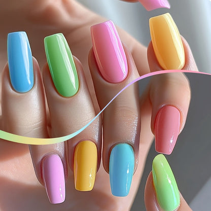 Gel Nail Polish Set with XEIJAYI Label, 6 Sweetheart Candy Gel Colors in Shades 118 to 123