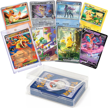 Trading Card Game 51-Card Assortment with Magnetic Card Holder and Deck Box with Item-Specific Card Count, Pack and Storage Choices
