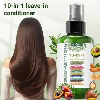 10-in-1 Molecular Leave-In Hair Mask with Argan Oil, Keratin & Coconut Oil for Bath Time, Home Spa and Personal Care
