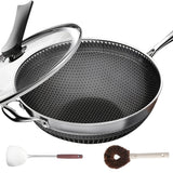 Stainless Steel Wok Set