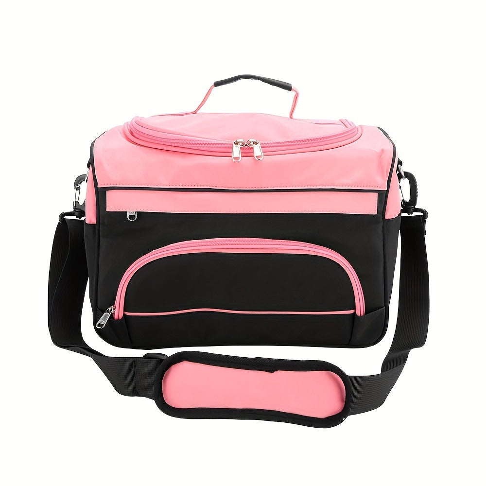 Hairdresser Tool Bag Multi-Functional Salon Styling Organizer with Adjustable Strap Large Capacity Hair Makeup Artist Case for Professionals