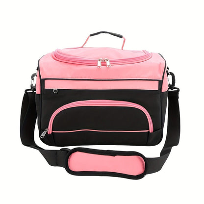 Hairdresser Tool Bag Multi-Functional Salon Styling Organizer with Adjustable Strap Large Capacity Hair Makeup Artist Case for Professionals