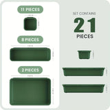 Green 21Pcs
