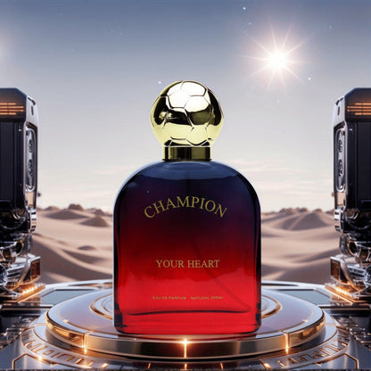 Men's Cologne Champion Your Heart 100ml Eau de Toilette Spray in Red Gradient Bottle with Presentation Box